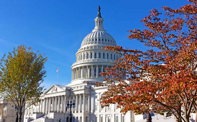 Capital Hill, Washington in the fall