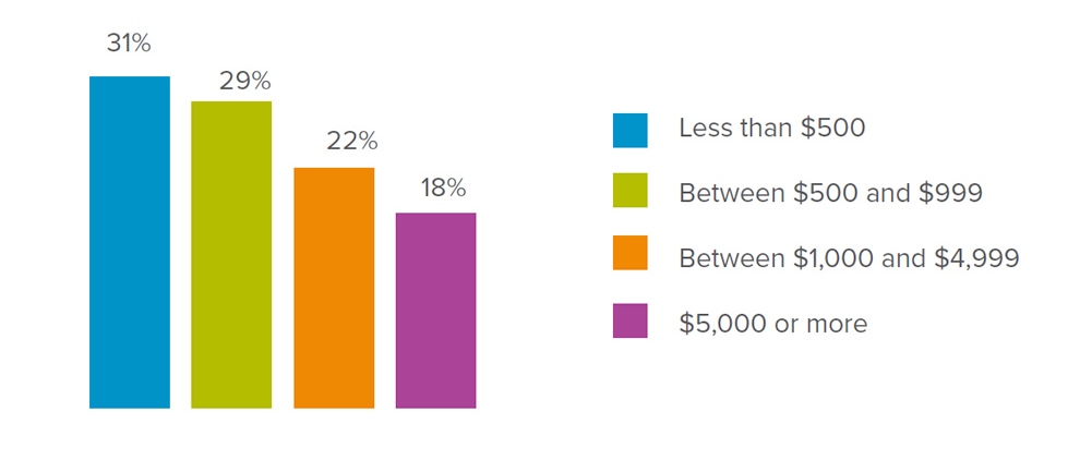 How much could you pay for unexpected out-of-pocket expenses?