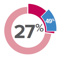 27% & 49% icon