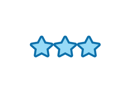 three stars icon