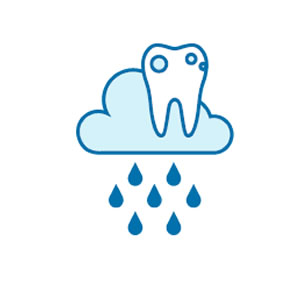 tooth cloud icon