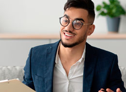 Psychologist talking