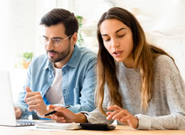 couple doing finances