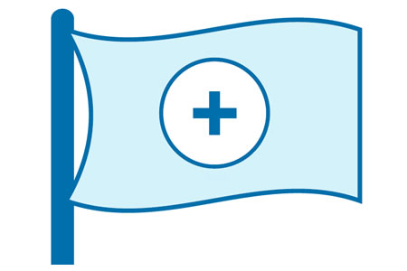 flag medical cross icon