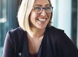 woman smiling