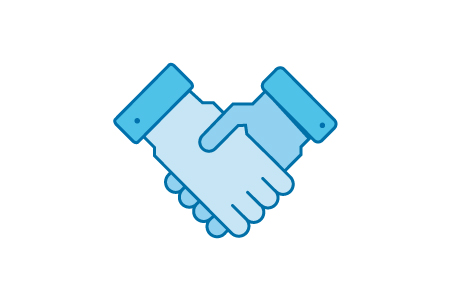 shaking hands icon