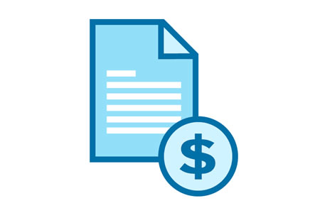 document and dollar sign icon