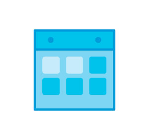 Floating holidays icon
