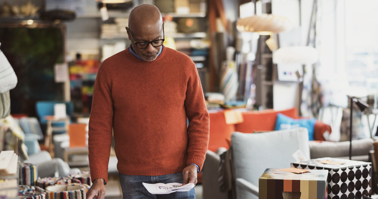 business owner looking at paperwork