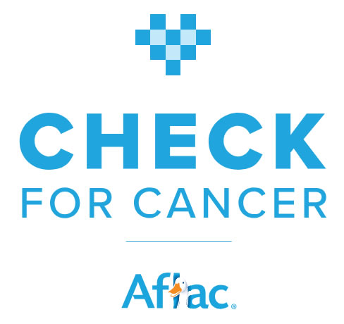Aflac Check for Cancer heart logo trademark