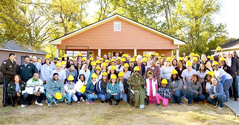 Habitat For Humanity project group photo