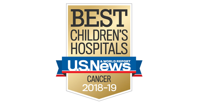 U.S. News & World Report - Best Children's Hospitals - Cancer 2018 - 2019