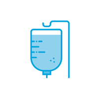 IV drip bag icon