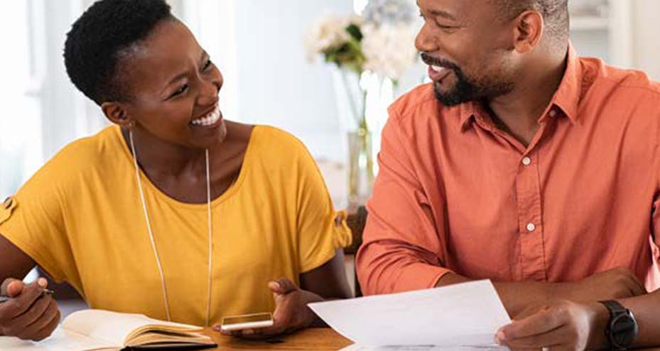 couple working on paperwork