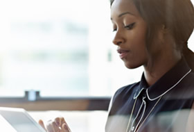 woman using a mobile phone